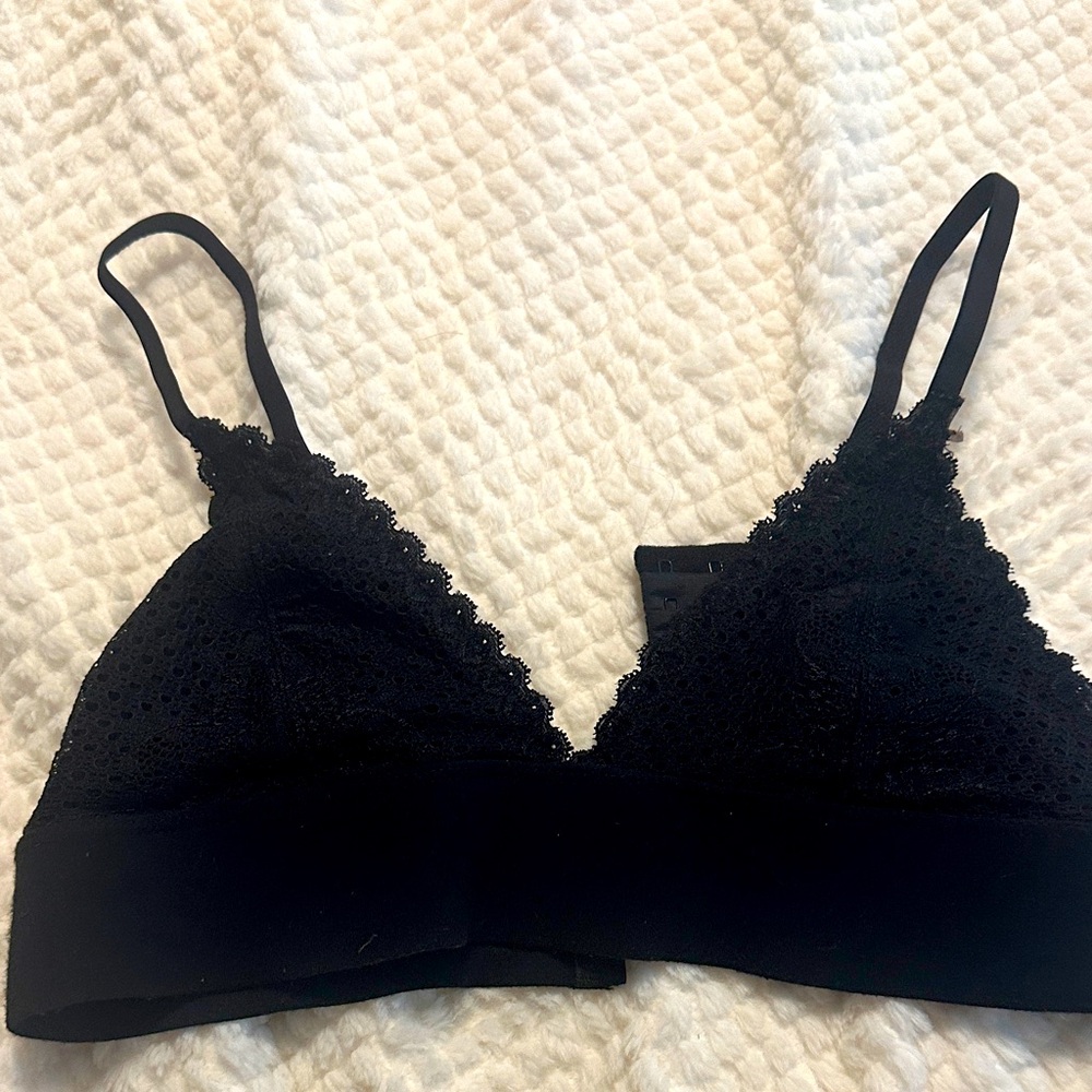 Pins & Needles Black Lace Bralette